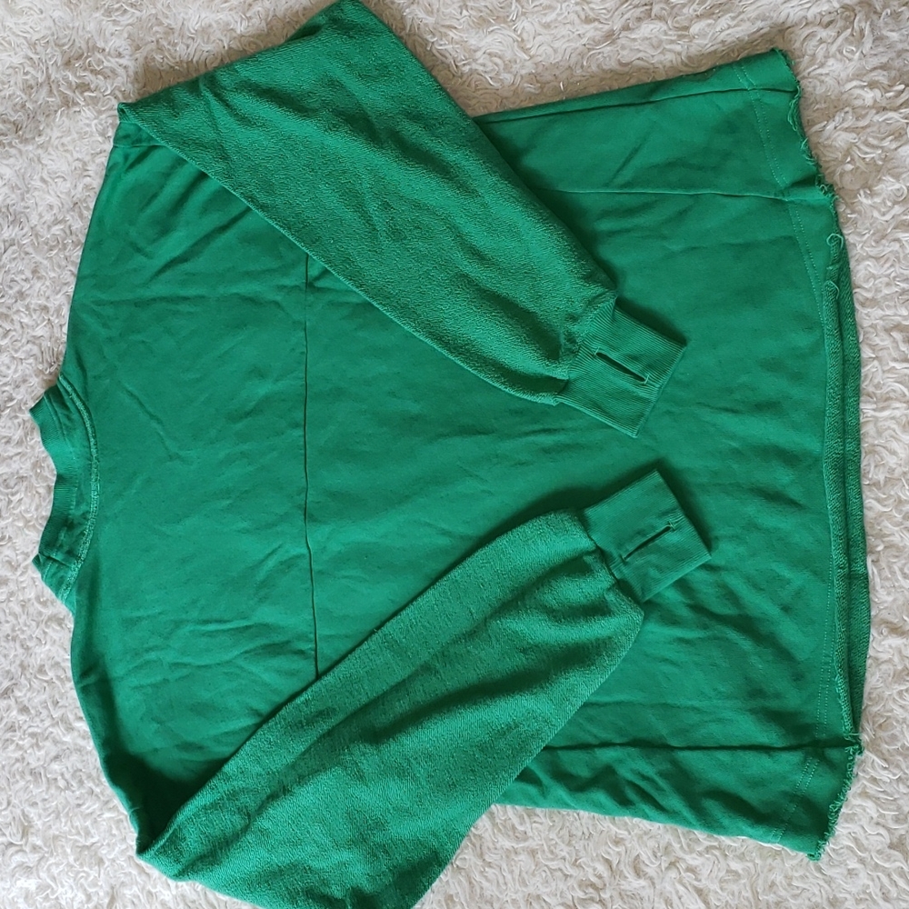 Free People Movement Hi Low Hem Pullover Crew Neck Oversized Sweatshirt XS Nwt - Picture 7 of 8